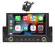 1 Din Car Radio Wire Apple Carplay Android Auto 6.2in Touch Screen Mirror Link