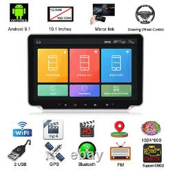 10.1in Android 9.1 Car Stereo MP5 Player GPS WiFi BT 1+16G Single DIN FM Radio