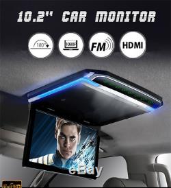 10.2 HD Screen Autos Roof Mount Overhead TFT LCD Monitor Foldable Video Player