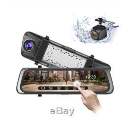 10Inch 4G Car Rearview Mirror DVR Camera Dual Lens Android 5.1 Dash Cam Recorder