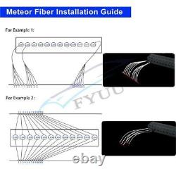 16W RGBW Fiber Optic Star Ceiling Starry Decor Lights BT APP RF Meteor Lamp Kit