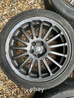 17 5x98 Alfa Romeo 156 147 GT GTA Alloy Wheels Alloys With Tyres Fiat Black 004