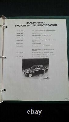 1977 Orig Alfa Romeo GTA 101 105 TZ Autodelta Racing Performance Options Catalog