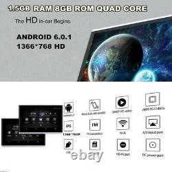 2 Pcs 10.1 HD Car Headrest Monitor 1080P 1.5GB+8GB Quad-Core HDMI Wifi BT OBD