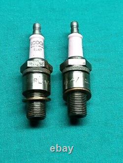 2 lodge spark plugs RL47 for Alfa Romeo GTA 1600 original