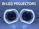 2 X 3 Full Bi-led Retrofit Projectors Lens H1 H7 H4 Halo Shroud Xenon Hid White