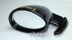 2 x CLASSIC SPORT WING MIRRORS VITALONI CALIFORNIAN PIANO BLACK BRAND NEW