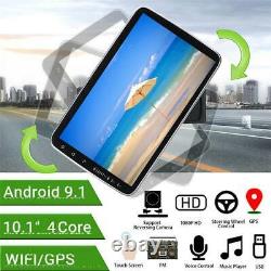 2DIN Rotatable 10.1 Android 9.1 Car Stereo Radio GPS Wifi MP5 FM Bluetooth 16GB
