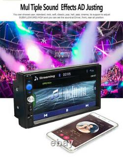 2Din Car Stereo Radio 7in Bluetooth TF USB FM MP5 Player With12LED Dynamic Camera