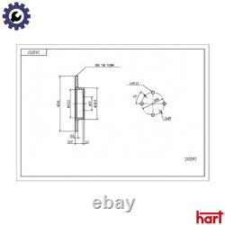 2x BRAKE DISC 241 097 FOR ALFA ROMEO FIAT MAREA/Weekend SEICENTO/600/Hatchback