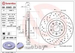 2x Brake Discs Pair Vented fits ALFA ROMEO GIULIETTA 940 1.4 Front 10 to 20 Set