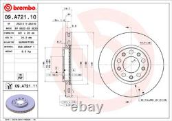 2x Brake Discs Pair Vented fits JEEP RENEGADE 1.6D Front 2016 on 281mm Set New