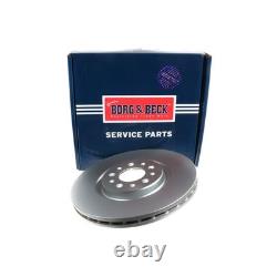 2x Brake Discs Vented For Alfa Romeo Brera 2.4 JTDM 20V Borg & Beck Front