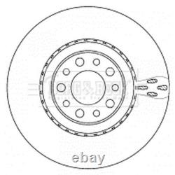 2x Brake Discs Vented For Alfa Romeo Brera 2.4 JTDM 20V Borg & Beck Front
