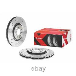 2x Brake Discs Vented Grooved For Alfa Romeo Giulietta 1.4 BiFuel Brembo Front