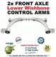 2x Front Axle Lower Control Arms For Alfa Romeo 159 2.2 Jts 2005-2011