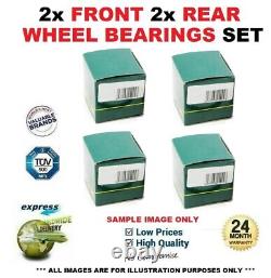 2x Front 2x Rear WHEEL BEARINGS for ALFA ROMEO 156 S. Wagon 3.2 GTA 2002-2006