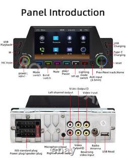 4.7in Car Stereo For Apple Carplay Android Auto Player Multimedia Colorful Light