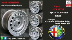 4 Cerchi lega Alfa Romeo Giulia GTA 7x14 4x108 14 pollici felgen wheels jantes