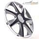 4 Hub Caps 15 Inch Wheel Trims Covers Run Iv Silber / Schwarz For Alfa Dacia Hon