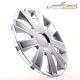 4 Hub Caps 16 Inch Wheel Trims Covers Flash Ii Silber / Grau For Alfa Dacia Hond