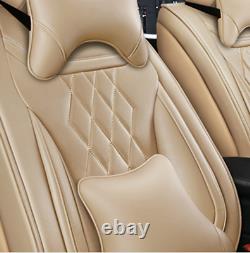 5D Full Surround Car Seat Covers Full Set Cushion+Pillows For 5-Seats Car Sedan