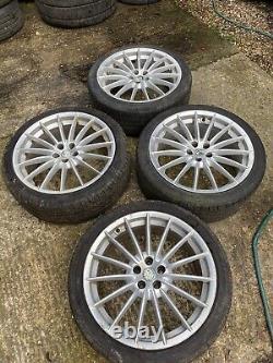 5x98 18 Alfa Romeo Genuine Jetfins Alloys With Tyres 147 156 GTA GT