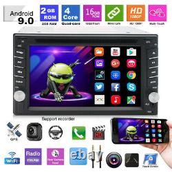 6.2 Double 2Din Car DVD Player Touch Radio Stereo GPS SAT NAV Android 9.0 2+16G