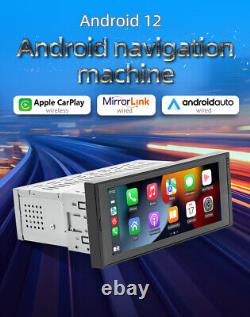 6.86in 1DIN Car Radio Stereo CarPlay Android Auto FM MP5 Player GPS WIFI 2G+32G