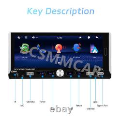 6.9in For Apple CarPlay Android Auto Car Stereo Radio Touch Screen USB WithCamera