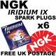 6x Ngk Iridium Ix Upgrade Spark Plugs Alfa Romeo 166 3.0 V6 24v 99- No. 6418