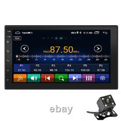 7 Double 2Din Android 10.1 Car Stereo GPS Nav Radio MP5 Player WithRear Camera