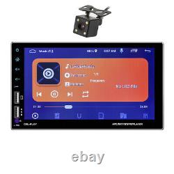 7IN Car Radio Mirror Link GPS Wifi Car Stereo Touch Screen Double 2Din +Camera