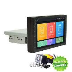 7In 1DIN Car Stereo Radio FM MP5 Player Android 9.1 Sat NAV GPS With 4LED Cams