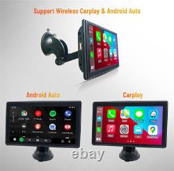 7in Car Monitor HD Touch Screen Wireless CarPlay Android GPS Bluetooth Portable