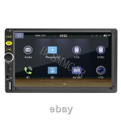 7in Car Radio Double 2DIN For Apple CarPlay Stereo Touch Screen Bluetooth FM USB