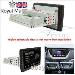 8 1Din 1080P Rotatable Car Quad-core Android 8.1 Stereo GPS Wifi 1G+16G+ Camera