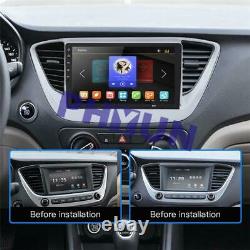 9'' 1 DIN Touch Screen Quad-core 1+16GB Car Stereo Radio BT GPS WiFi 4G DAB DVR