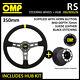 Alfa Romeo 147 All Inc Gta Omp 350mm Rs Suede Leather Steering Wheel & Hub