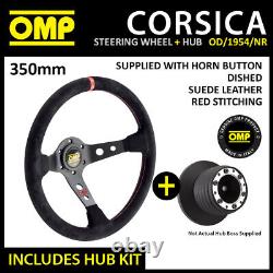 ALFA ROMEO 147 ALL inc GTA OMP CORSICA 350mm SUEDE LEATHER STEERING WHEEL