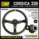 Alfa Romeo 147 All Inc Gta 00- Omp Corsica 330 Suede Leather Steering Wheel