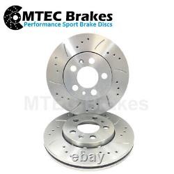 ALFA ROMEO GT GTA 3.2 2004- FRONT MTEC DRILLED & GROOVED BRAKE DISCS 330mm