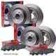Apec Front & Rear Axle Brake Discs Set & Pads Fits Alfa Romeo Brera Spider