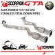 Alfa Romeo 147 156 Gta 3.2 V6 Gt Gtv Scorpion Stainless Steel Twin Down Pipes
