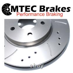 Alfa Romeo 147 3.2 V6 GTA 03-03 Front Brake Discs & Pads Drilled Grooved