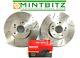 Alfa Romeo 147 3.2 V6 Gta 03-05 Rear Brake Discs And Pads Dimpled Grooved