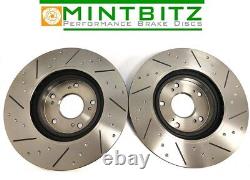 Alfa Romeo 147 3.2 V6 GTA 03-05 Rear Brake Discs and Pads Dimpled Grooved
