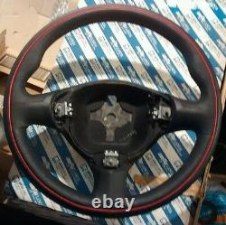 Alfa Romeo 147 GENUINE NOS leather steering wheel plain GT NEW GTA 156