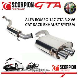 Alfa Romeo 147 GTA Scorpion Cat Back Performance Exhaust System Stainless Steel