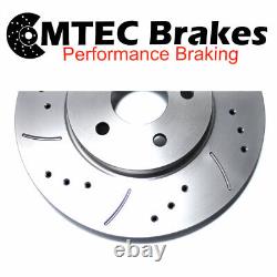 Alfa Romeo 147 GTa 03 Front Brake Discs & Pads Drilled Grooved